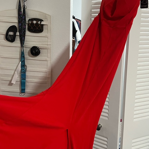 RoMagic Strapless Red Dress M - Picture 4 of 9